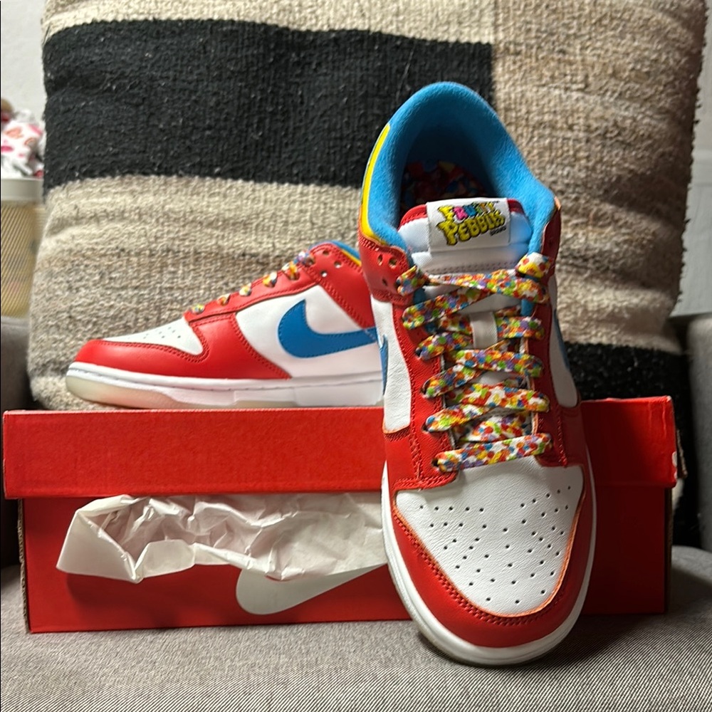 NWT fruity pebbles dunk low Nike sneakers